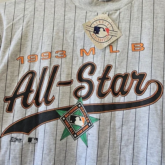 1993 Baltimore Orioles Allstar Shirt Men's Size Xl Vintage Salem‎ Sportswear USA - Picture 4 of 9